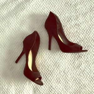 Like new Black Peep Toe Stiletto Heels 8.5